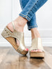 Corkys Carley ANTIQUE GOLD Wedge Shoes