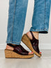 Corkys Most Wanted Wedges in BURGUNDY