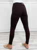 Magic High Waisted Double Knit Pants in CHOCOLATE - Skinny or Kick Flare