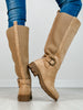Corkys Hay There Tall Boots in CAMEL FAUX SUEDE