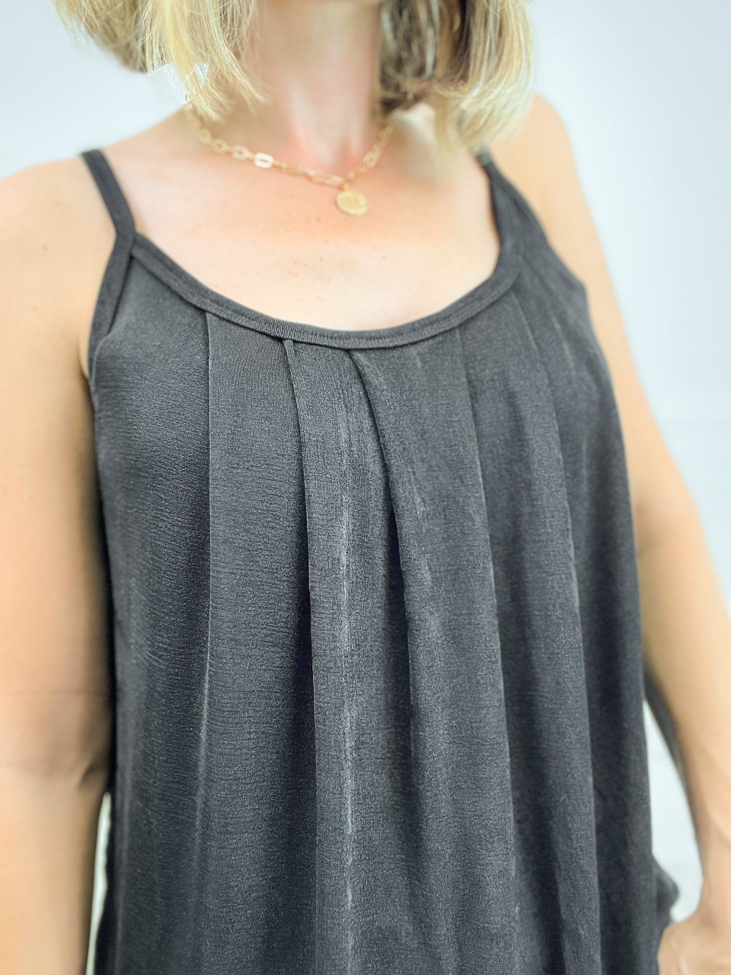 Front Pleat Detail Cami Top