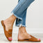 Corkys Bit Of A Breeze Slide Sandals in Cognac