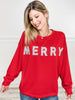 Long Sleeve Merry Glitter Christmas Sweater