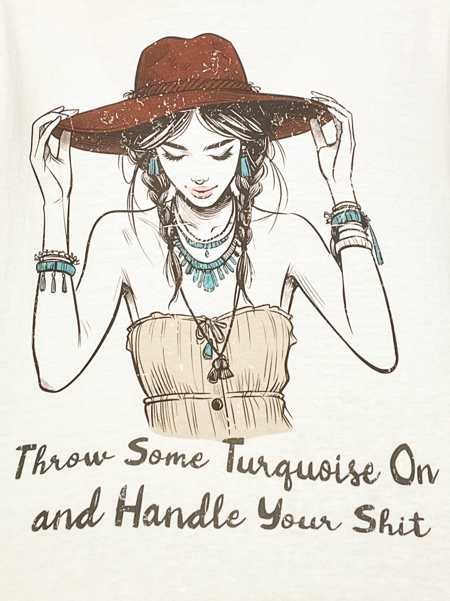 Throw Some Turquoise On Graphic Tee