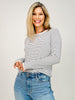 Raglan Sleeve Crew Neck Long Sleeve Sweater