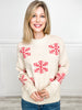 Long Sleeve Snowflake Pattern Sweater Top