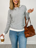 Raglan Sleeve Crew Neck Long Sleeve Sweater