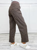 Comfort Waist Pants with Utility Pockets in Taupe