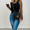 Long Sleeve Mock Neck Mesh Pin Dot Knit Top