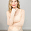 Mock Neck Mesh Top with Pearl Detail - GRP A