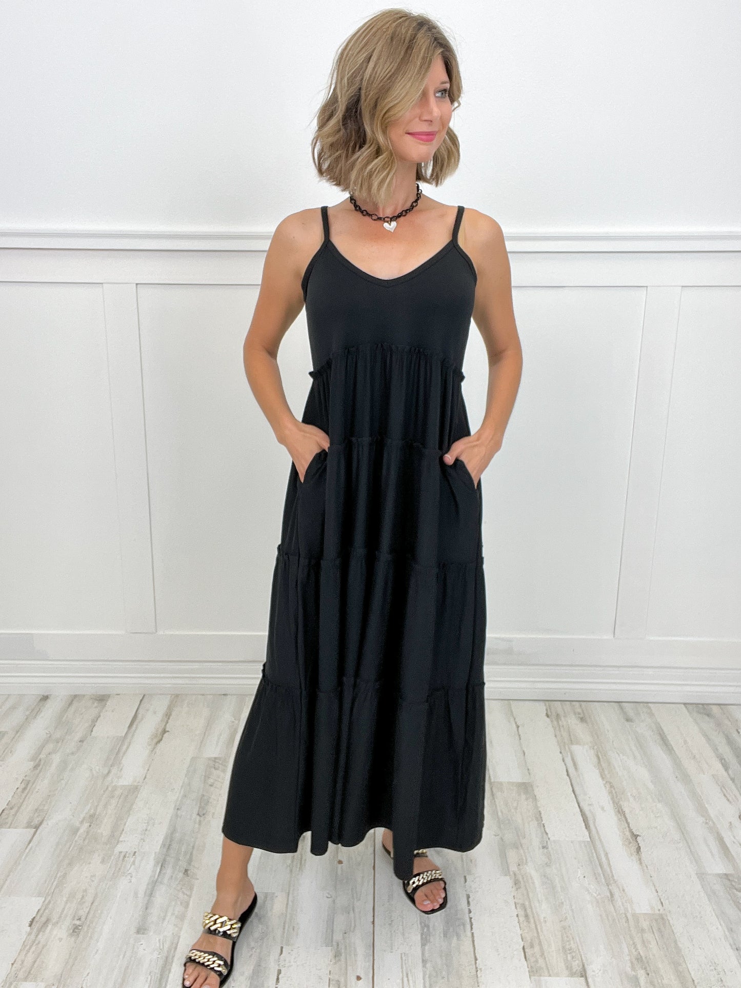 United We Stand Tiered Maxi Dress