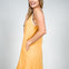 Airloom Sleeveless Dress with V-Neckline in Marigold