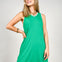 Airloom Sleeveless Dress with V-Neckline in Kelly Green