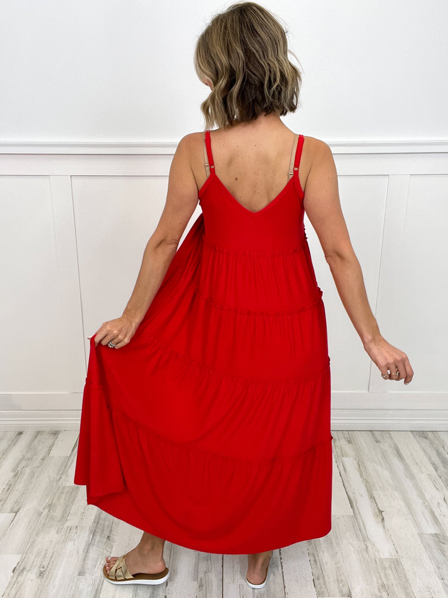 United We Stand Tiered Maxi Dress