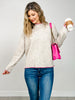 Long Sleeve Solid Knit Mock Neck Sweater