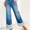 Risen ALL OR NOTHING High Rise Ankle Wide Cuffed Jeans