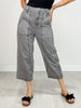 Garment Dyed Cropped Trouser Pants