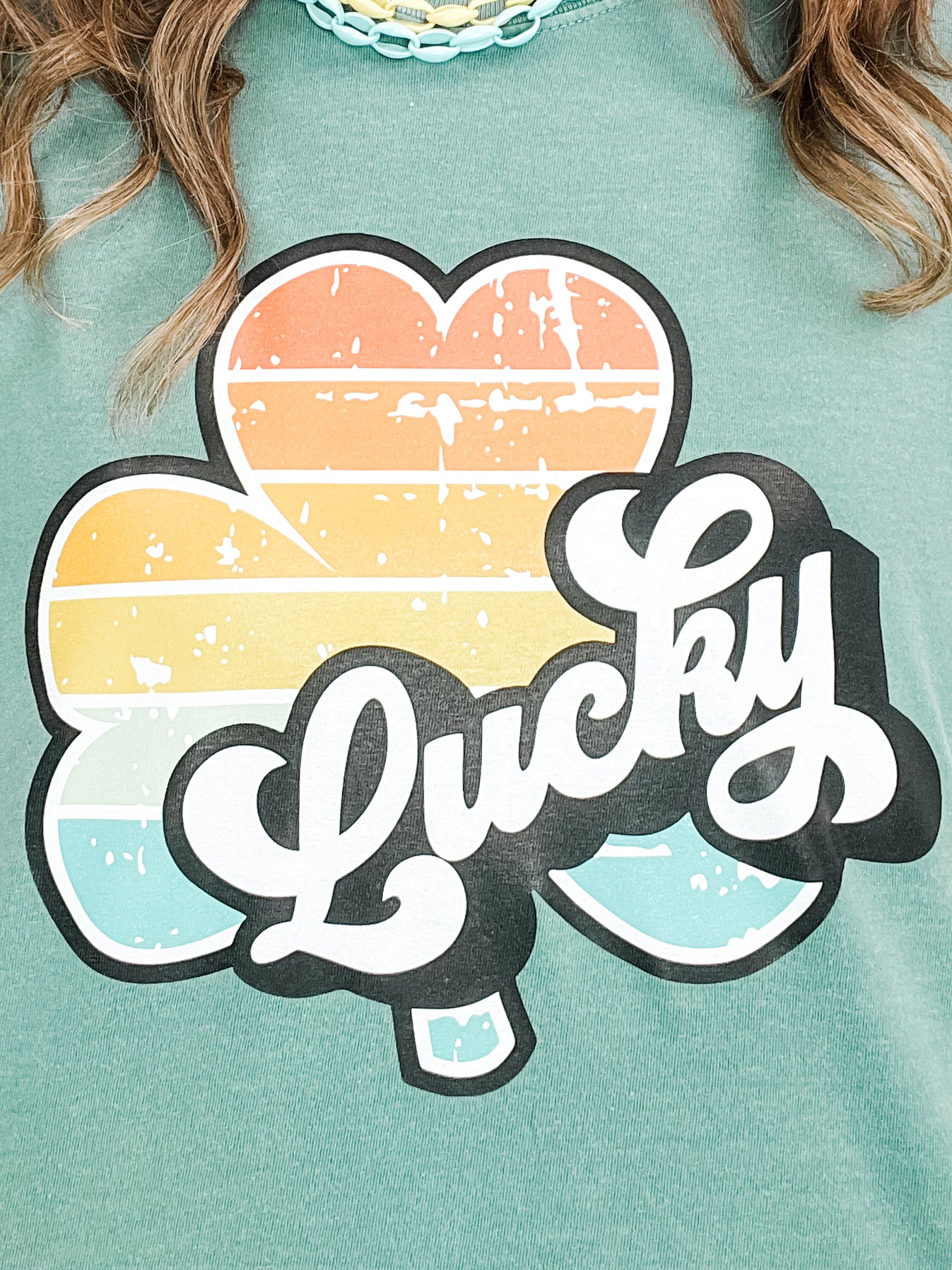 Rainbow Clover Graphic Tee