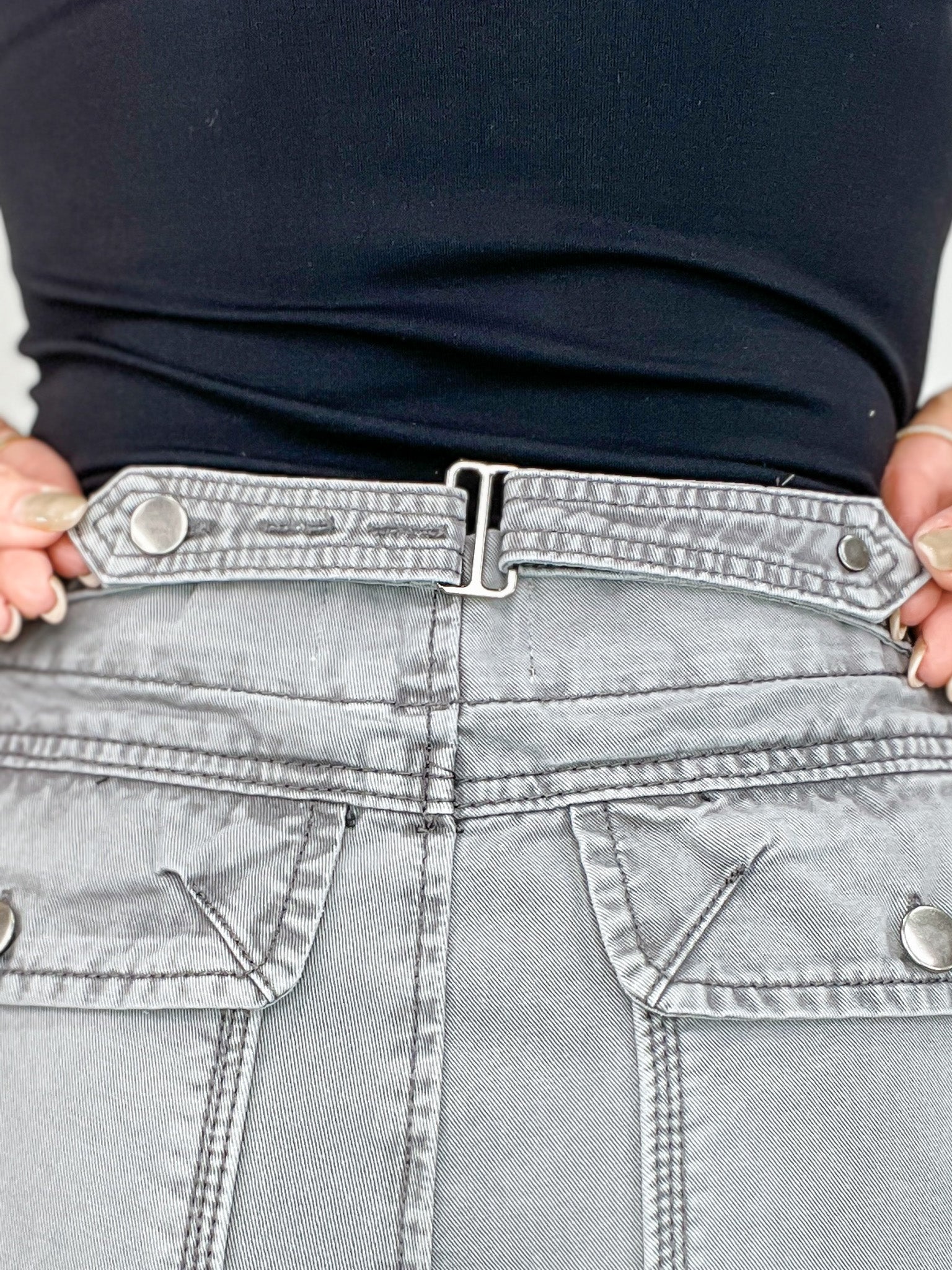 Garment Dyed Cropped Trouser Pants
