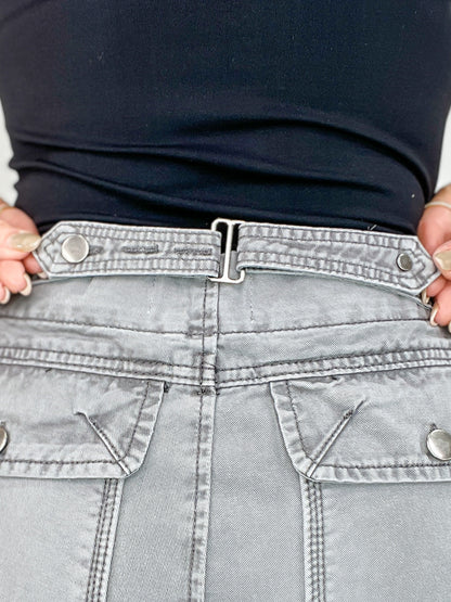 Garment Dyed Cropped Trouser Pants