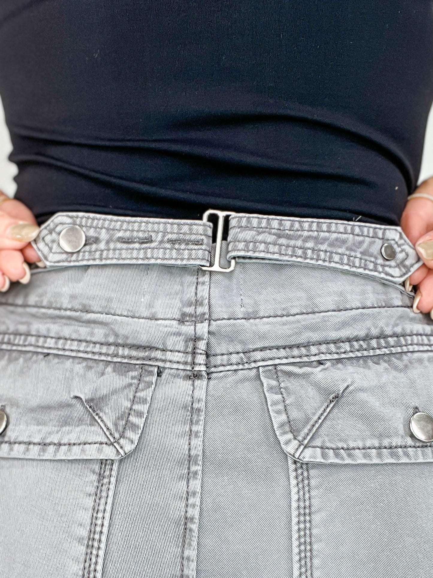 Garment Dyed Cropped Trouser Pants