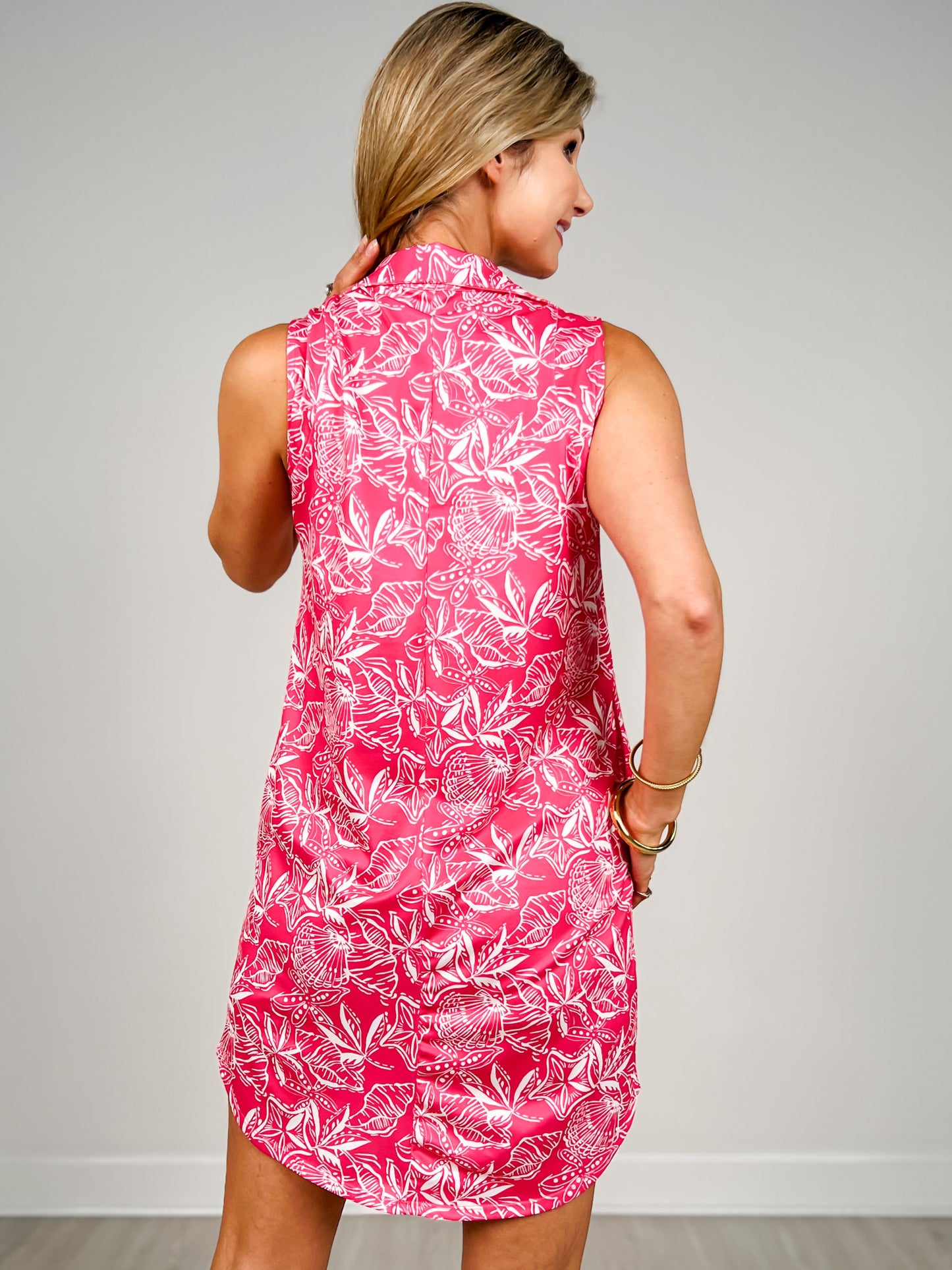 Harbour Hot Pink Pattern Dress