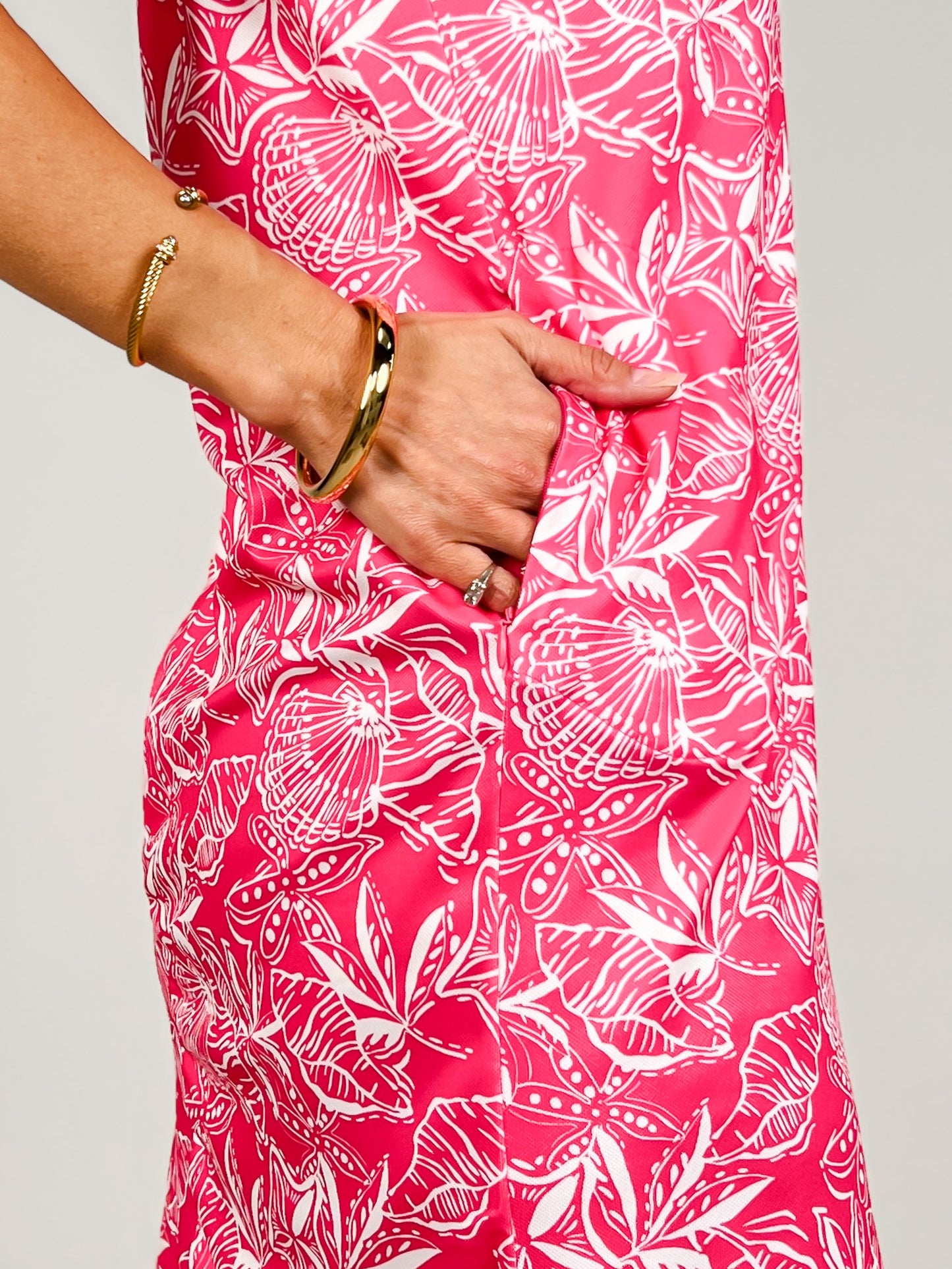 Harbour Hot Pink Pattern Dress