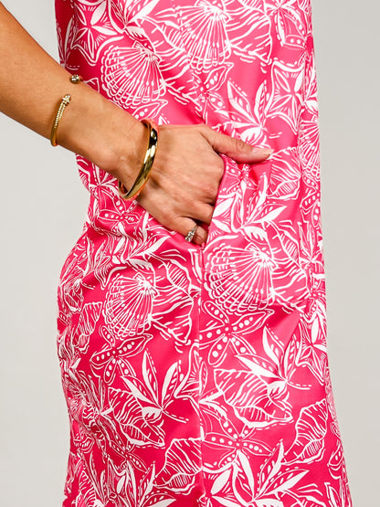 Harbour Hot Pink Pattern Dress