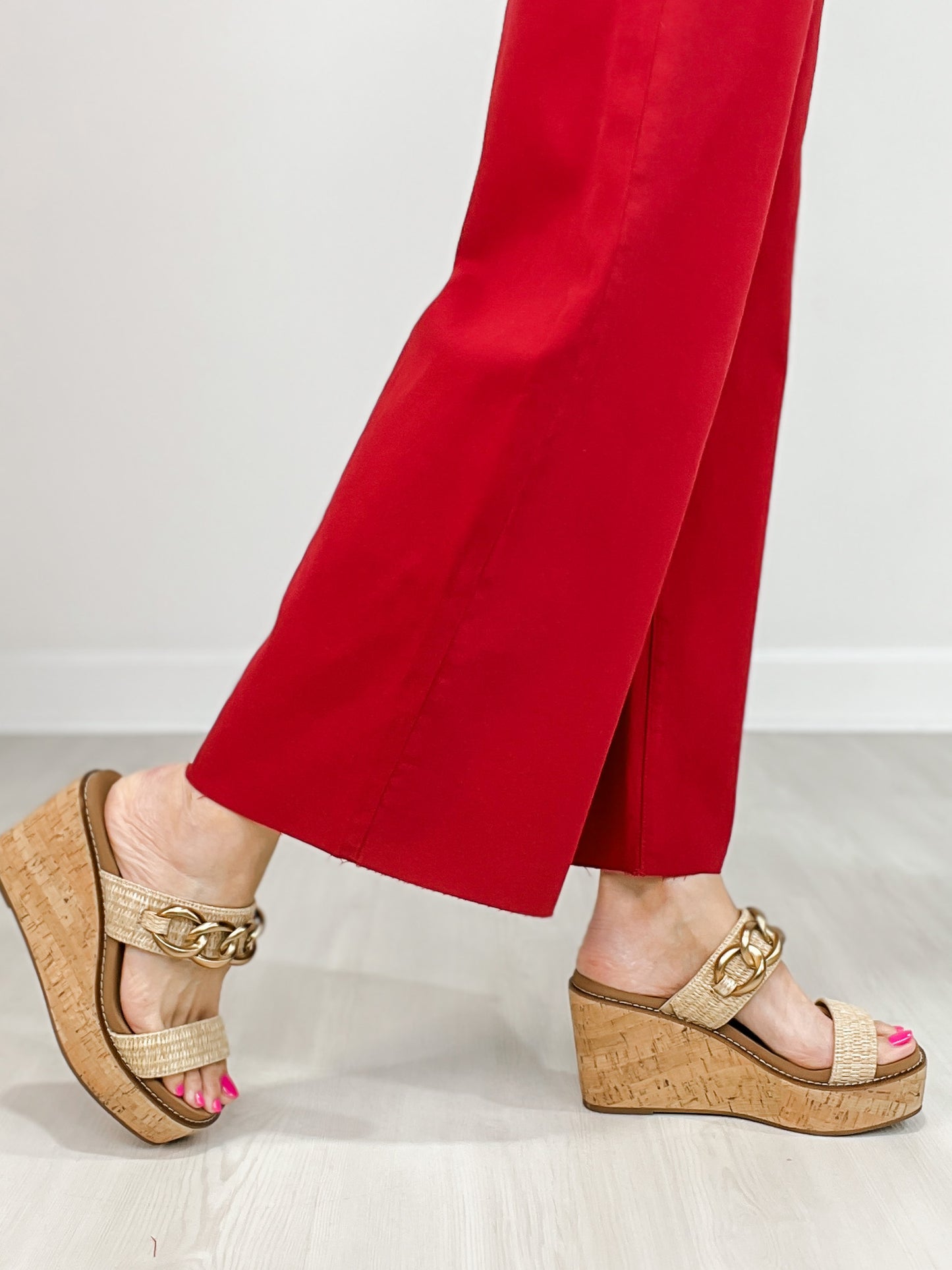 Soft Stretch High Waisted Twill Pants