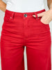 Soft Stretch High Waisted Twill Pants