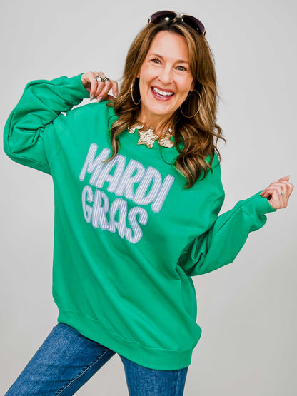 Mardi Gras Graphic Sweatshirt