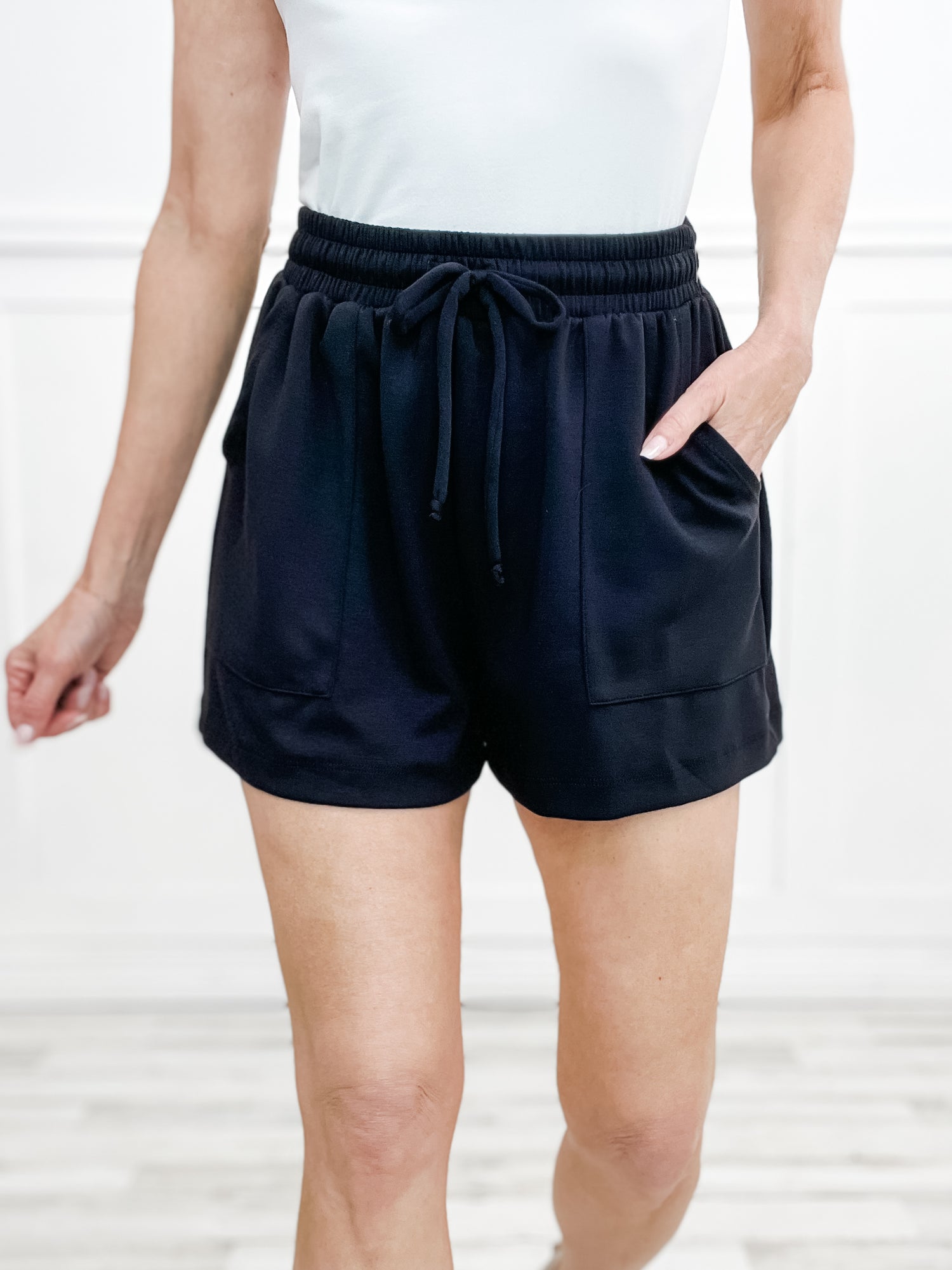 Easy Stride High-Waisted Knit Shorts