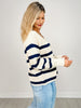 Long Sleeve Striped Knit Cardigan
