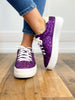Corkys Glaring Purple Chunky Glitter Raised Sneaker Shoes