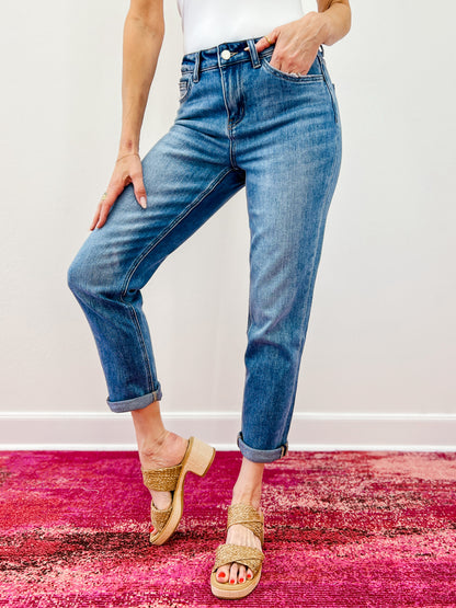Vervet EVERMORE Cuffed Boyfriend Jeans