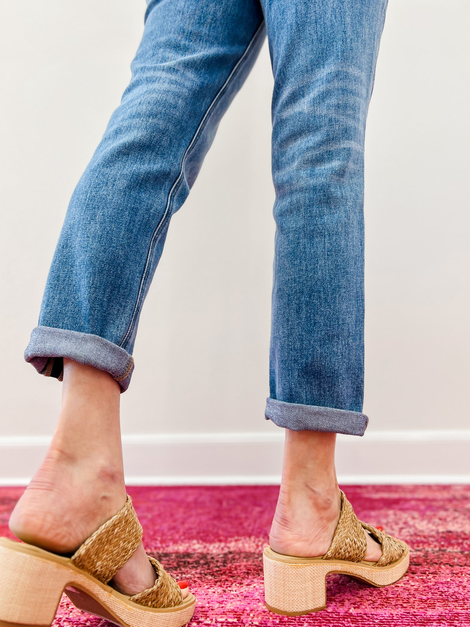 Vervet EVERMORE Cuffed Boyfriend Jeans