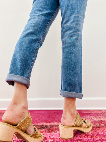 Vervet EVERMORE Cuffed Boyfriend Jeans