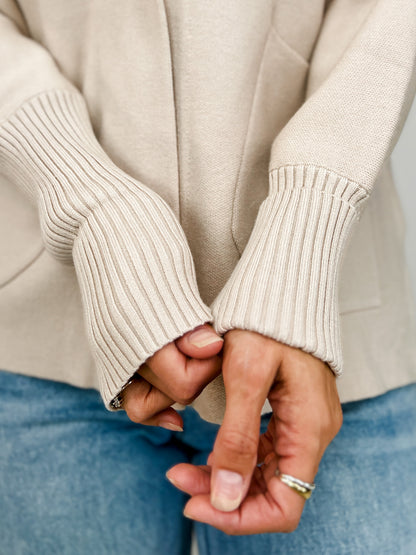 Long Sleeve Solid Knit Cardigan
