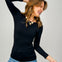 3/4 Sleeve Crew Neck Top