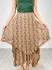 Elastic Waist All Over Lace Skirt