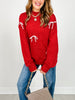 Bow Detail Crew Neck Long Sleeve Sweater