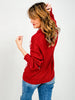 Bow Detail Crew Neck Long Sleeve Sweater