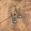 Cable Turquoise Hook Earring