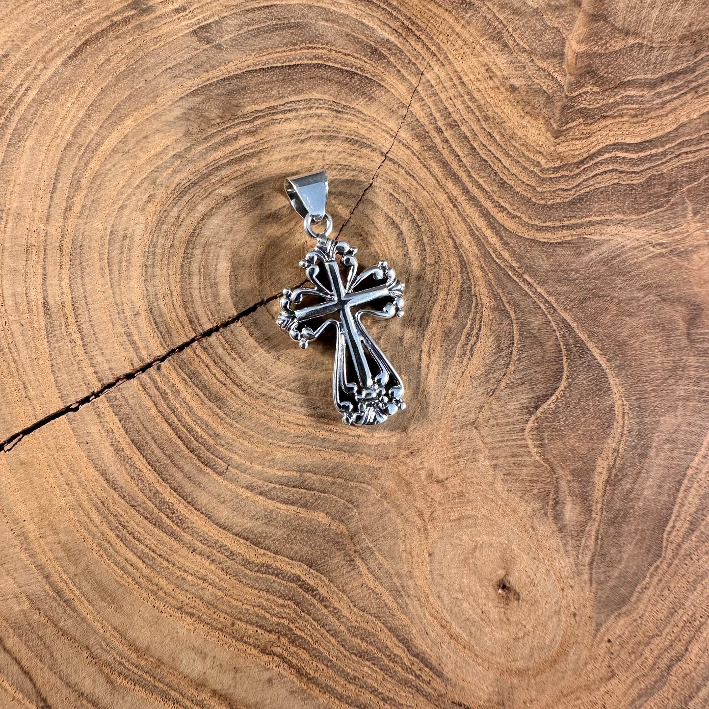 Cross Post Earrings & Pendant