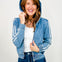 Long Sleeve Solid Knit Zip-Up Jacket