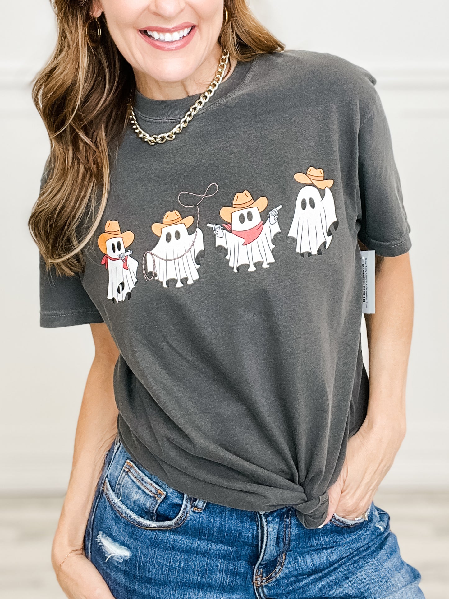 Cowboy Ghosts Graphic Top