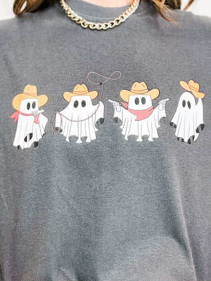Cowboy Ghosts Graphic Top