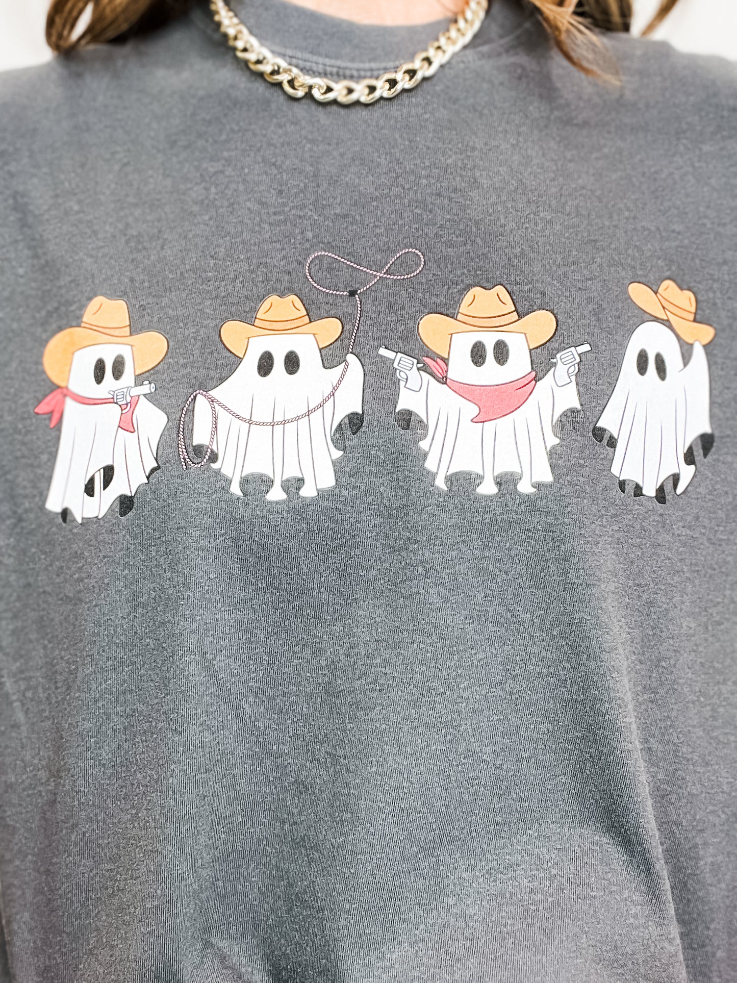 Cowboy Ghosts Graphic Top