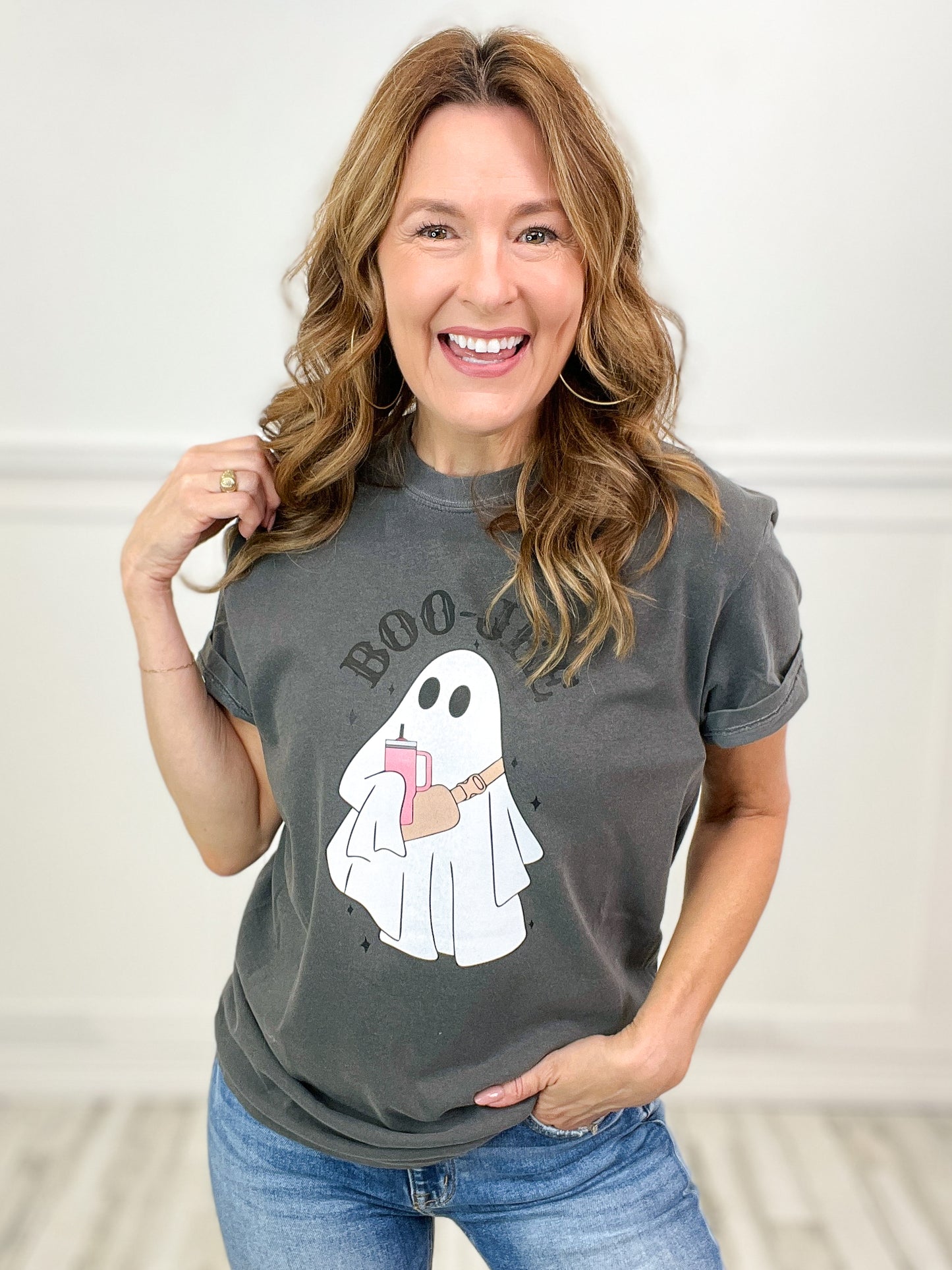 Boo-Jee Ghost Graphic Top