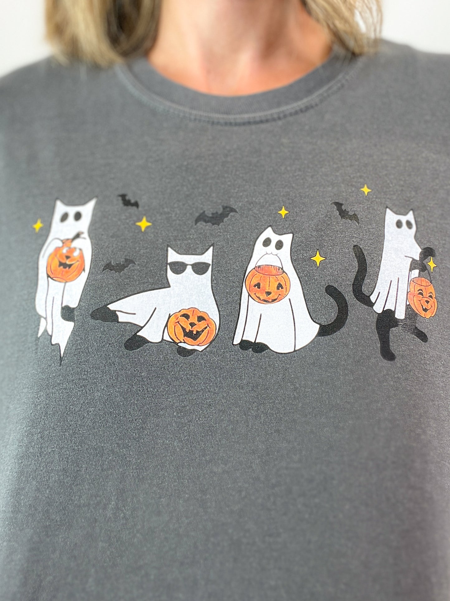 Cats Trick or Treating Graphic Top